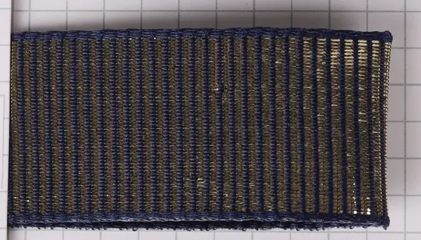 NO.MET.RIBBED BLUE 10MM*10M