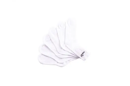 Puma unisex cotton sports socks - 3 pairs - 43-46 - white