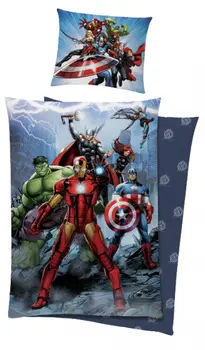Avengers bedding 100% cotton 140x200 + 65x65