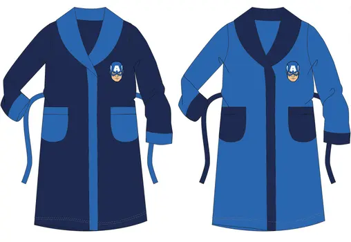Avengers children's coral robe - dark blue - 122