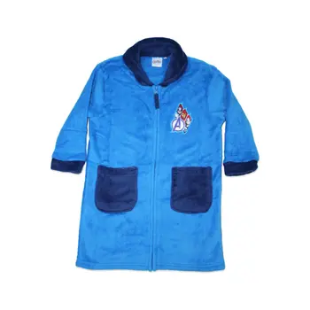 Children's warm robe - Coral - Avengers - medium blue - 116