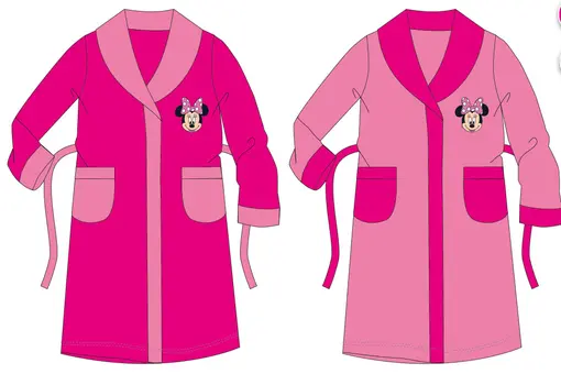 Disney Minnie mouse children's coral robe - pink - 110