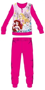 Disney Hercegnők polár pizsama - téli vastag gyerek pizsama - pink - 122
