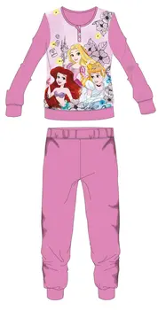 Disney Princesses fleece pajamas - winter thick children's pajamas - pink - 104