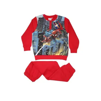 Winter flannel children's pajamas - Spiderman - red - 110