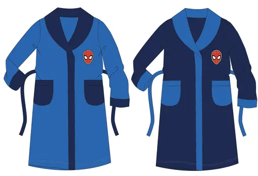 Spiderman children's coral robe - light blue - 110