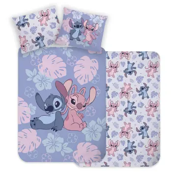Stitch & Angel 100% cotton bedding set 140x200cm bed sheet + 70x90cm pillowcase