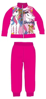 Unicorn girl's casual dress - pink - 110
