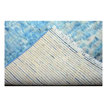 Moroccan Blue Soft Handknotted Rug
