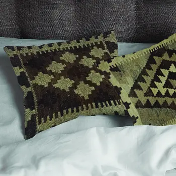 Kilim Handwoven Mongoose Cushion Cover