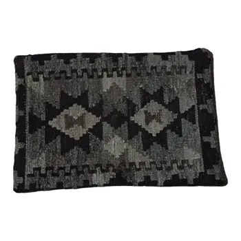 Kilim Handwoven Fuscous Gray Cushion Cover