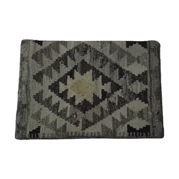 Kilim Handwoven Ironside Gray Cushion Cover