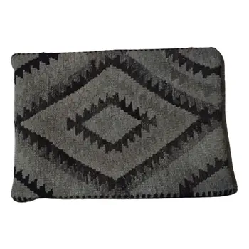 Kilim Handwoven Fuscous Gray Cushion Cover