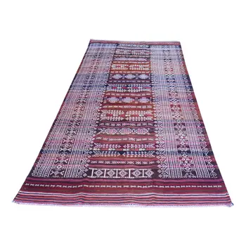 Baluch Soumak Copper Rust Vintage Rug