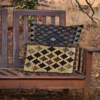 Kilim Handwoven Vanilla Cushion Cover