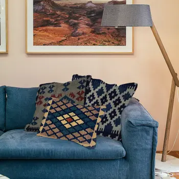 Kilim Handwoven Black Pearl Cushion Cover