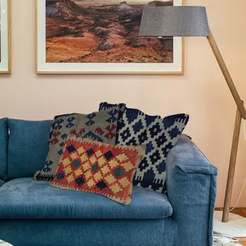 Kilim Handwoven Persian Plum Cushion Cover
