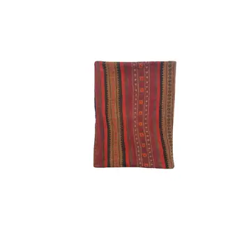 Baluchi Kilim Handwoven Dark Chestnut Cushion Cover