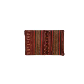 Baluchi Kilim Handwoven Merlot Cushion Cover