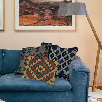Kilim Handwoven Limed Oak Cushion Cover