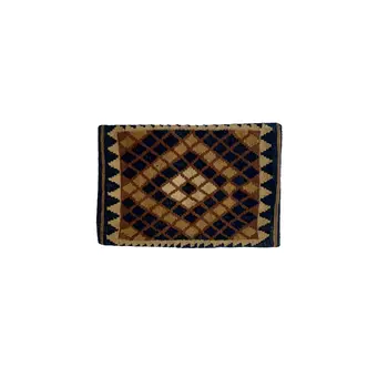 Kilim Handwoven Brown Derby Cushion Cover