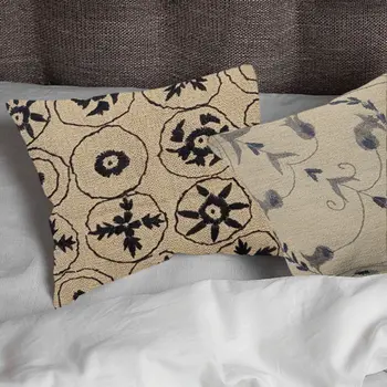 Embroidered Woolen Quicksand Cushion Cover