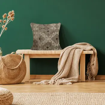 Kilim Handwoven Peat  Cushion Cover