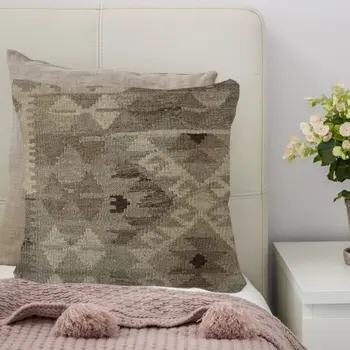 Kilim Handwoven Judge Gray Cushion Cover