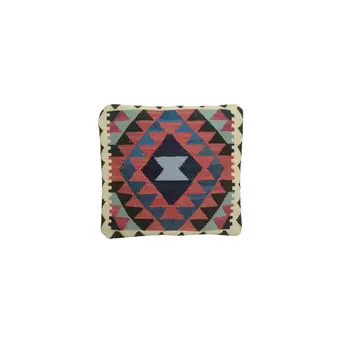 Kilim Handwoven Black Olive Cushion Cover