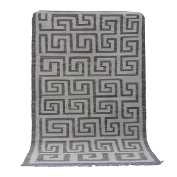 Modern Smokey Grey Kilim Rug