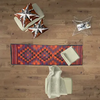 Vintage Pine Cone  Woolen Rug