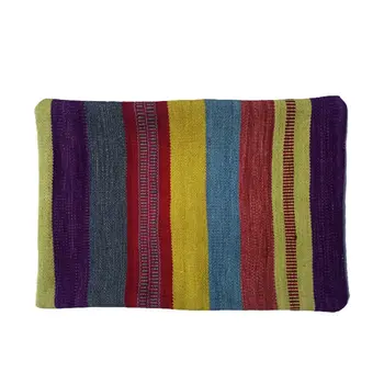 Kilim Handwoven Dark Purple Cushion Cover