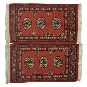 Bokhara Handknotted Vivid Auburn Woolen Mat