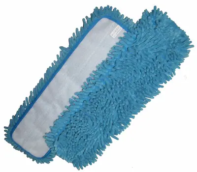 Velcro Microfiber Dusting Mop &quot;Rasta&quot; Blue