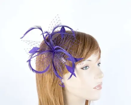 Purple fascinator headpiece buy online in Australia 4825P