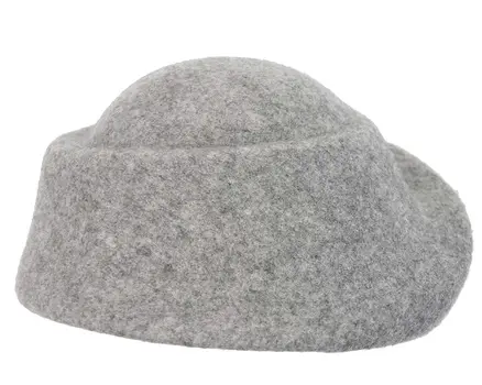 Unique grey marle ladies winter felt fashion hat