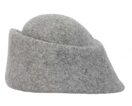 Unique grey marle ladies winter felt fashion hat