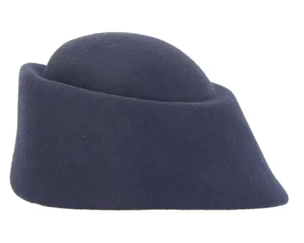 Unique navy ladies winter felt fashion hat