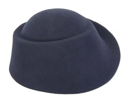 Unique navy ladies winter felt fashion hat