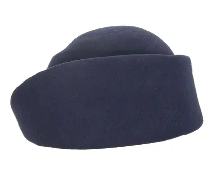 Unique navy ladies winter felt fashion hat