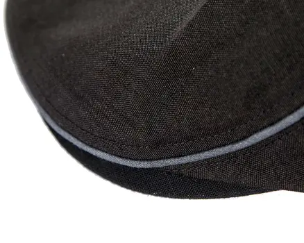 Soft black flat cap by Max Alexander