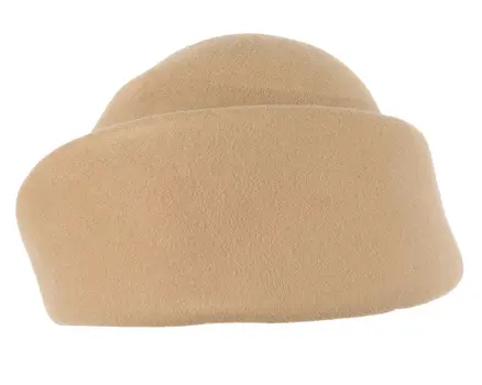 Unique beige ladies winter felt fashion hat