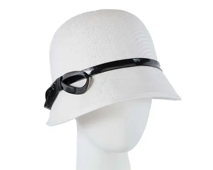 White ladies fashion cloche hat by Max Alexander
