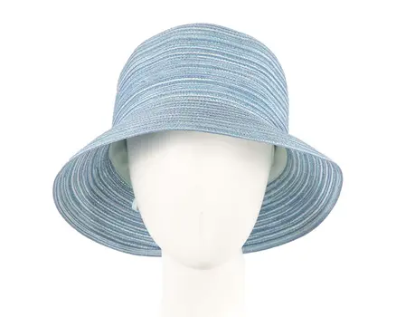 Blue ladies bucket summer beach hat
