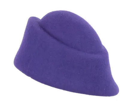 Unique purple ladies winter felt fashion hat