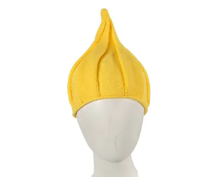 Warm yellow pixi hat