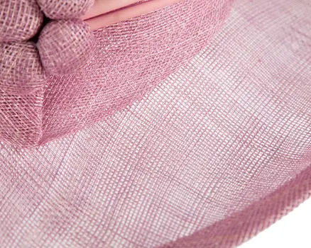 Wide brim lilac ladies fashion sinamay hat