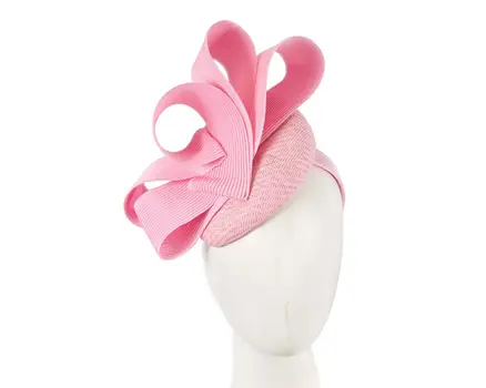 Pink pillbox fascinator by Fillies Collection