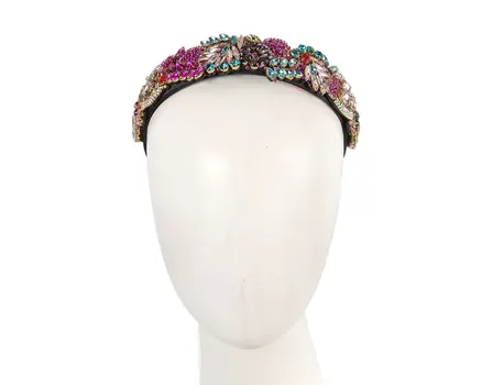 Jewellery covered fascinator headband by Cupids Millinery
