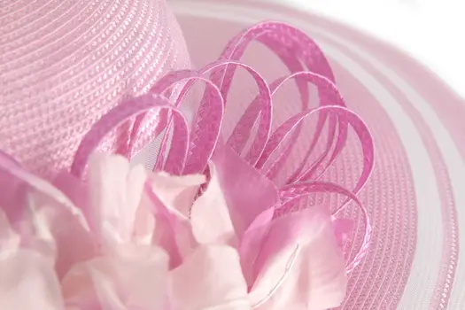 Fashion pink summer ladies hat by Cupids Millinery